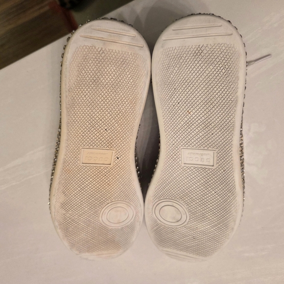 Gucci Women’s Ace Embellished Crystal White Sneakers 37 - Picture 9 of 9